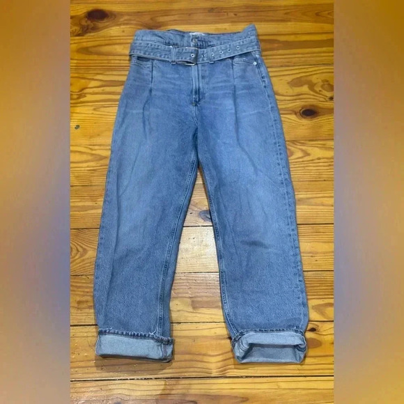 AGOLDE Reworked 90’s Belted Denim Jean in Women’s Sz 26 - Picture 4 of 8